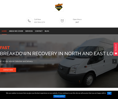 Breakdown Recovery in East and North London by Recovery 4 Cars