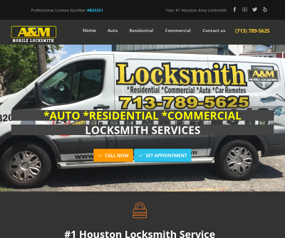 A & M Mobile Locksmith Houston, Texas Lockouts & Key Extraction High-security Keys