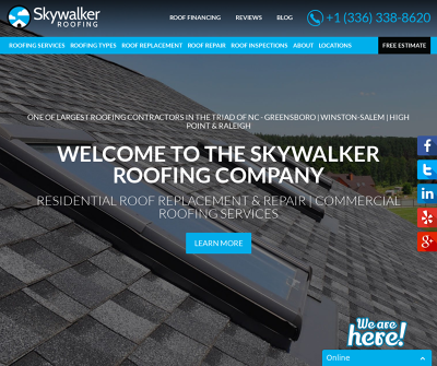 Skywalker Roofing Greensboro, NC Shingle Roofing Metal Roofing Flat Roofing Tile Roofing