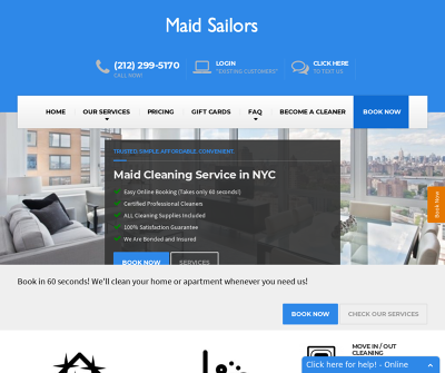 Maid Sailors Cleaning Service New York, New York Regular Cleaning Deep Cleaning