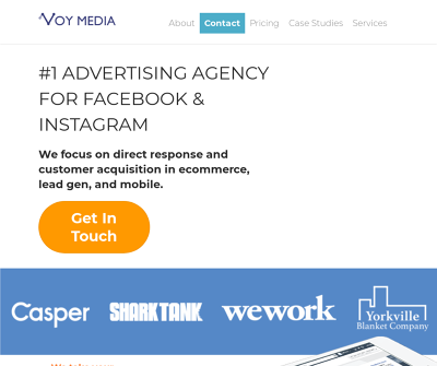 Voy Media New York,NY Facebook Ads Instagram Ads Retargeting Ecommerce Ads 