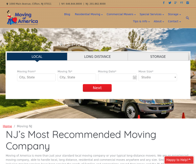 Moving of America - Best NJ Movers | Moving and Storage New Jersey