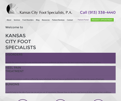 Kansas City Foot Specialists  Kansas Heel Pain Foot Trauma Sports Injuries