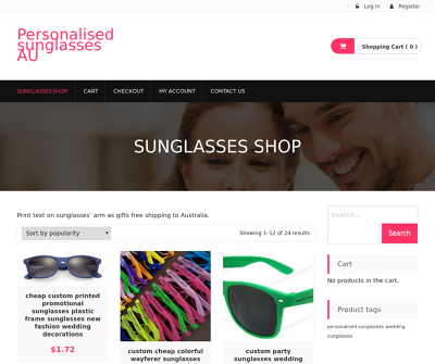 Personalised sunglasses AU