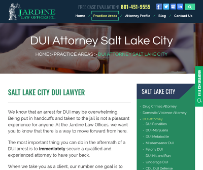 Jardine Law Offices P.C. Salt Lake City, UT Criminal Defense Personal Injury