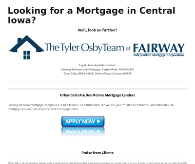 The Tyler Osby Team Urbandale,IA Mortgage Lender 