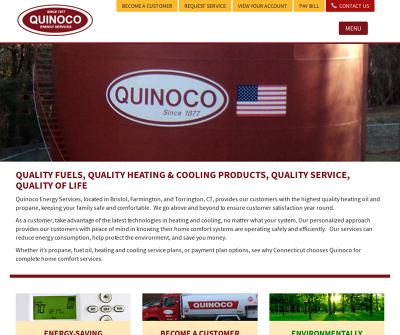 Quinoco Energy Services, Inc. Bristol,CT Heating Oil Diesel Fuel Propane Heating Service
