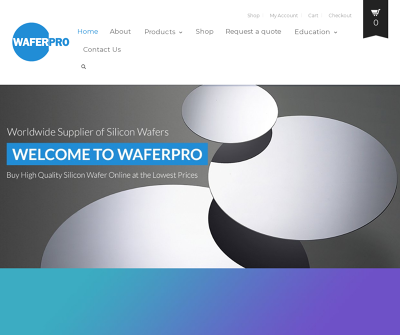 WaferPro San Jose,CA Silicon Wafers Float Zone Wafers Silicon on Insulator Wafers