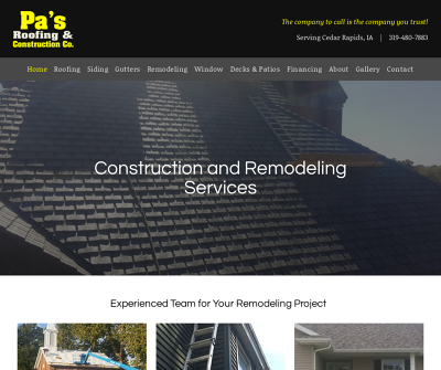 Pa's Roofing & Construction
