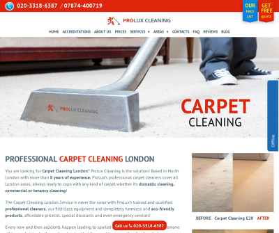 Expert Carpet Cleaning by Prolux Carpet Cleaning 