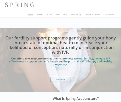 Spring Acupuncture, Fertility and Pregnancy Clinic