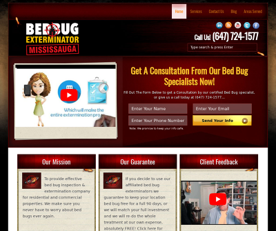 Bed Bug Exterminator Mississauga