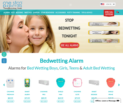 Bedwetting Alarm , Bed Wetting Solutions - One Stop Bedwetting