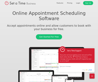Set a Time Appointment Scheduling Software