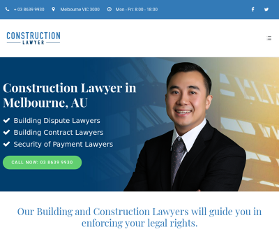 Construction Lawyer in Melbourne, AU