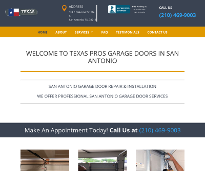 Texas Pros Garage Doors Of San Antonio