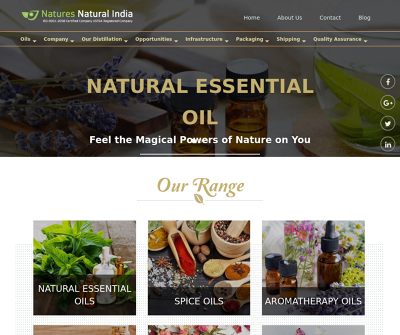 Organic Essential Oils Supplier