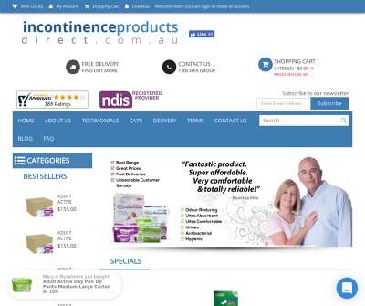 Incontinence Products Australia