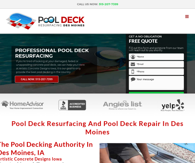 Pool Deck Resurfacing Des Moines