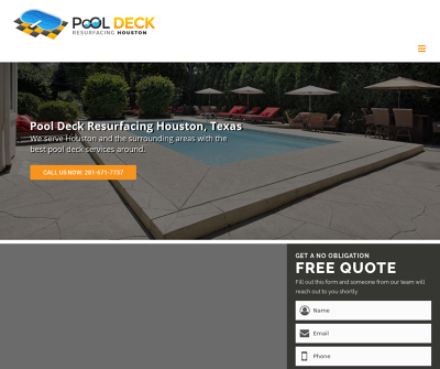 Pool Deck Resurfacing Houston, TX