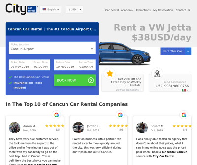 City Car Rental Cancún: Cancun Car Rental From $13/day
