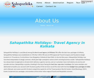 The Best Travel Agency in Kolkata|Sahapathika