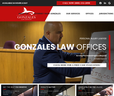 Gonzales Law Offices Fontana CA Personal Injury Attorney