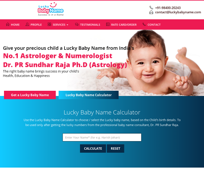 Boy/Girl Baby Names Based on Numerology – Lucky Baby Name