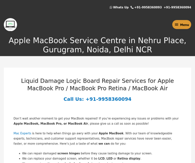 MacBook Repair in Delhi NCR