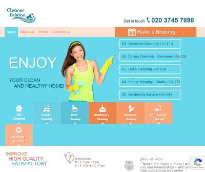 Cleaner Brixton''s Website