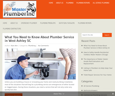 Master plumber inc 