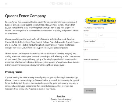 Queens Fence Company - Best Fencing Contractor in NYC