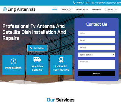 Digital Tv Antenna Installation Sydney | EMG Antennas