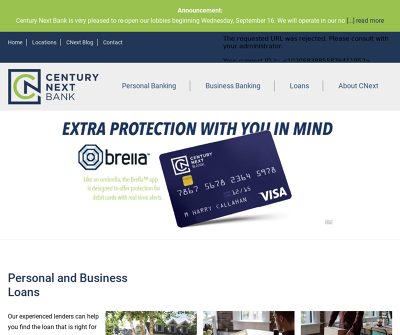 Century Next Bank | Personal, Business Banking