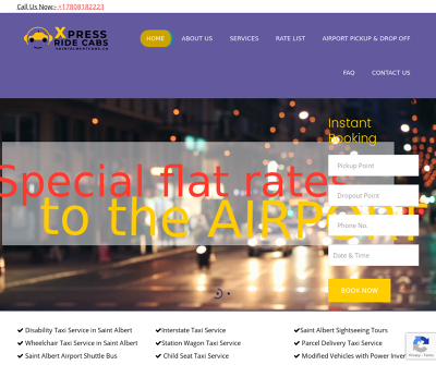 Saint Albert Cabs -  Serving Saint City, Central St. Albert and Surrounded Areas