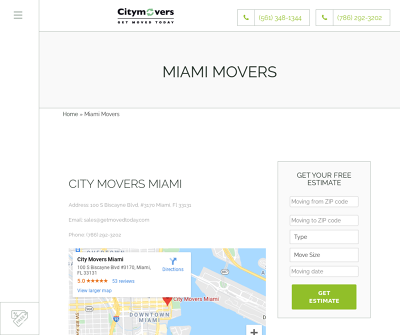 City Movers Miami - Local and Long Distance Moving