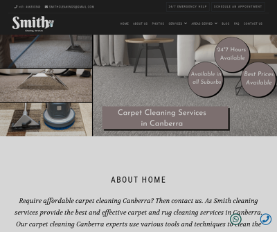 Smith Cleaning Services - Canberra - Carpet, Upholstery and Mattress Cleaning