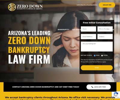 Arizona Zero Down Bankruptcy Lawyers of Arizona