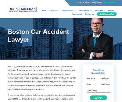 Law Office of John J. Sheehan, LLC | Boston Car Accident Lawyer