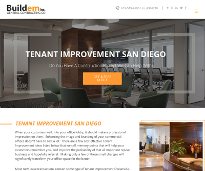 Buildem Inc. | General Contracting Company | Tenant Improvements San Diego