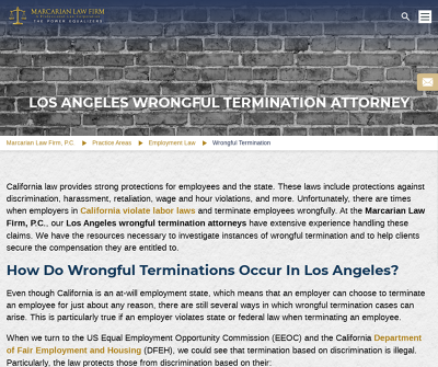 Los Angeles Wrongful Termination Attorney