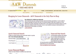 Quality loose cut diamonds at www.awdiamonds.com