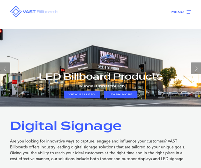 VAST Billboards- digital signage nz
