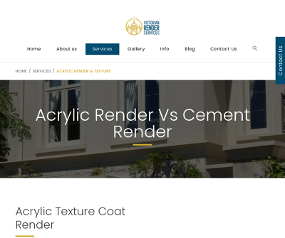 acrylic render vs cement render