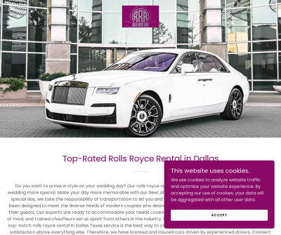 Rolls Royce Rental in Dallas Texas
