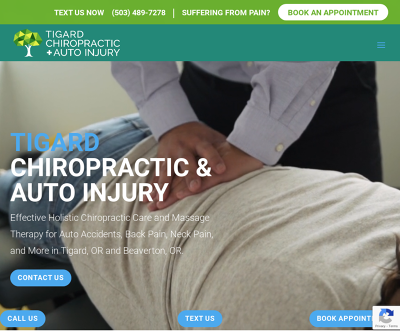 Tigard Chiropractic and Auto Injury