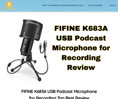 FIFINE K683A USB Podcast Microphone for Recording Top Best Review