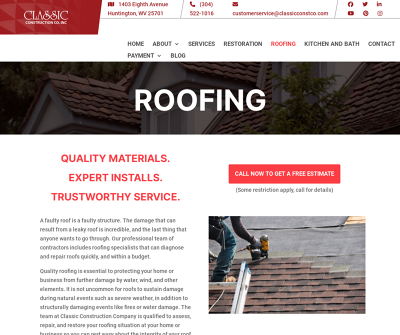 Classic Construction Roofing Division