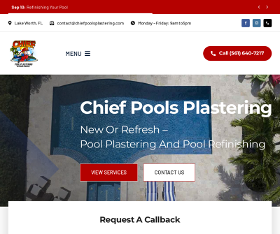 Chief Pools Plastering