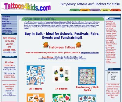 Temporary tattoos & stickers for kids